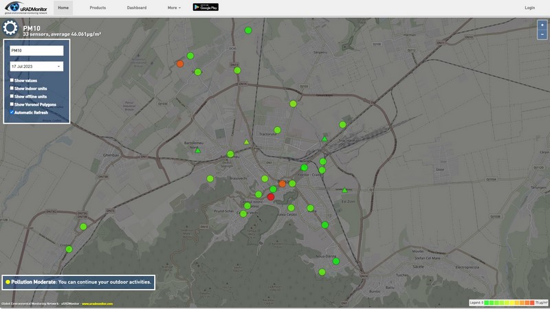 HUB testare tehnologii inovative (laborator urban) - senzori mediu, stații meteo